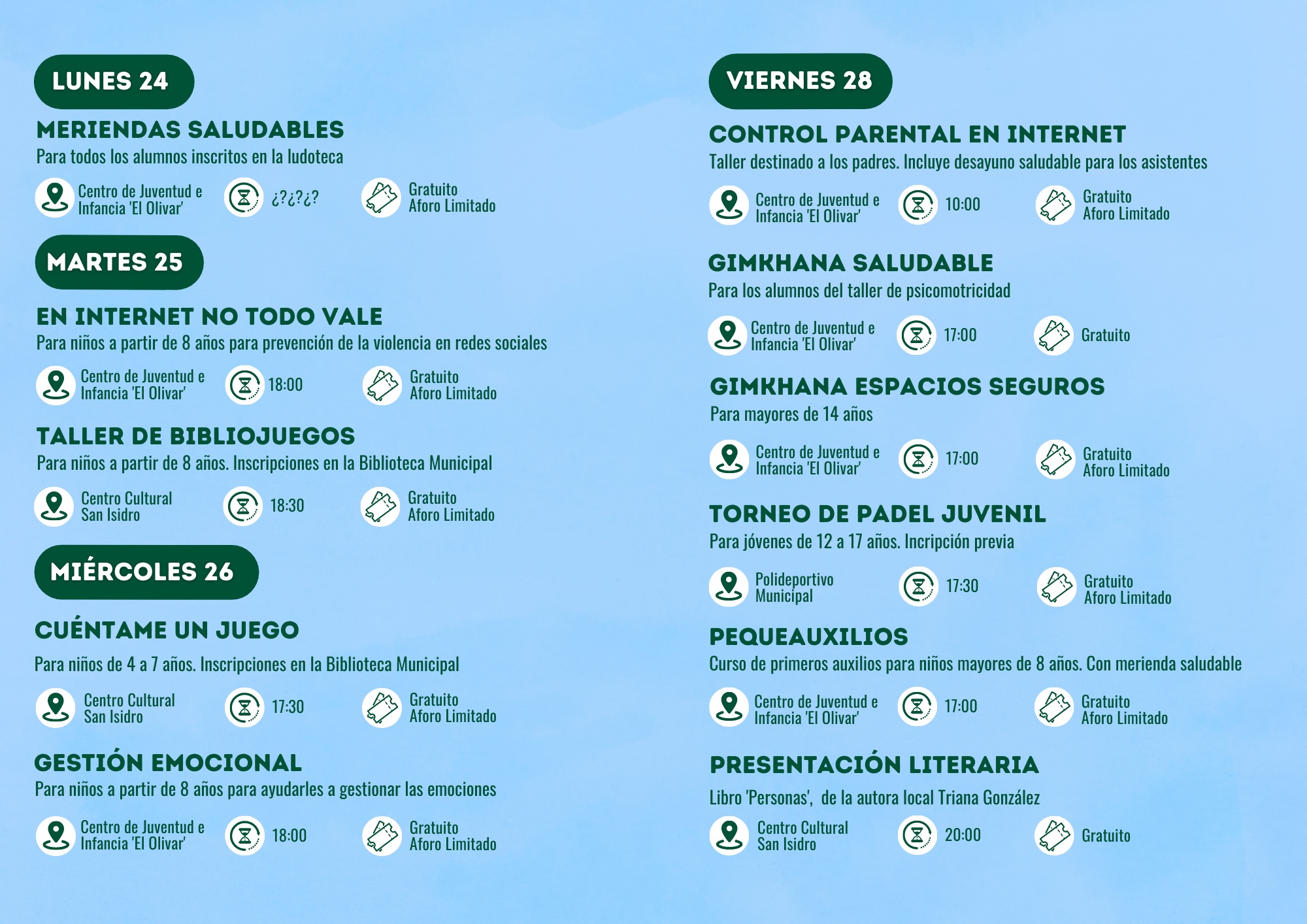 Semana de habitos saludables 2