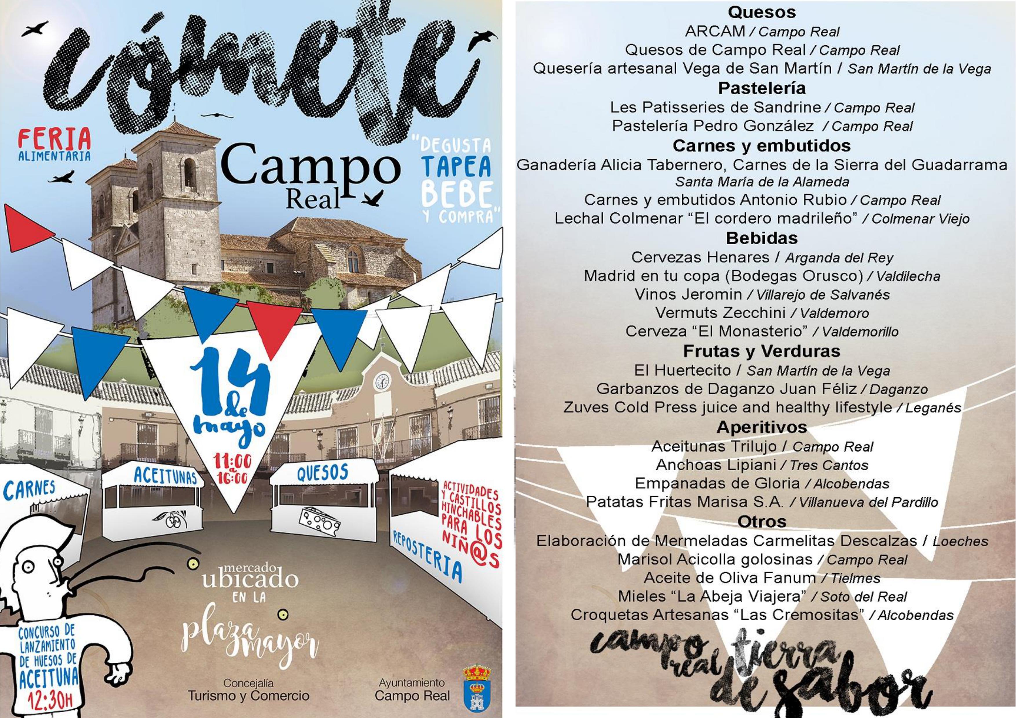 Comete Campo Real carteles conjuntos