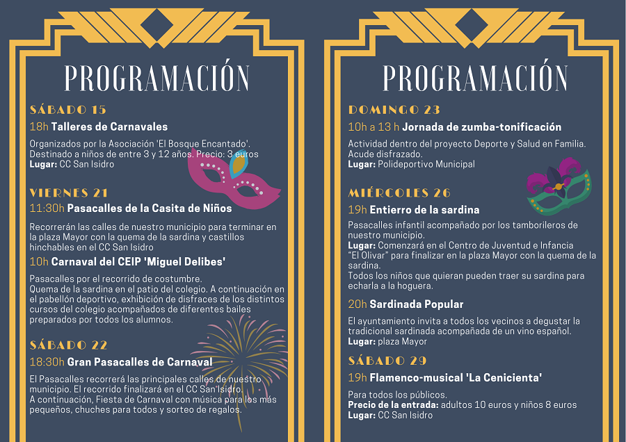 Programación Carnaval CR 2020